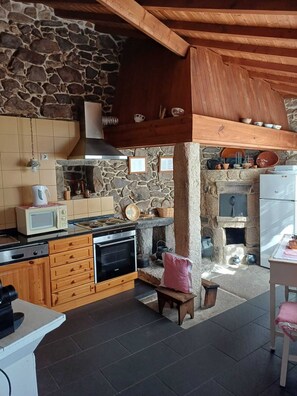 Family Cottage, 3 Bedrooms | Private kitchen | Coffee/tea maker, electric kettle, highchair