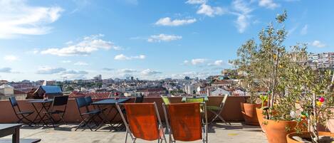 Vue depuis lâhĂ©bergement