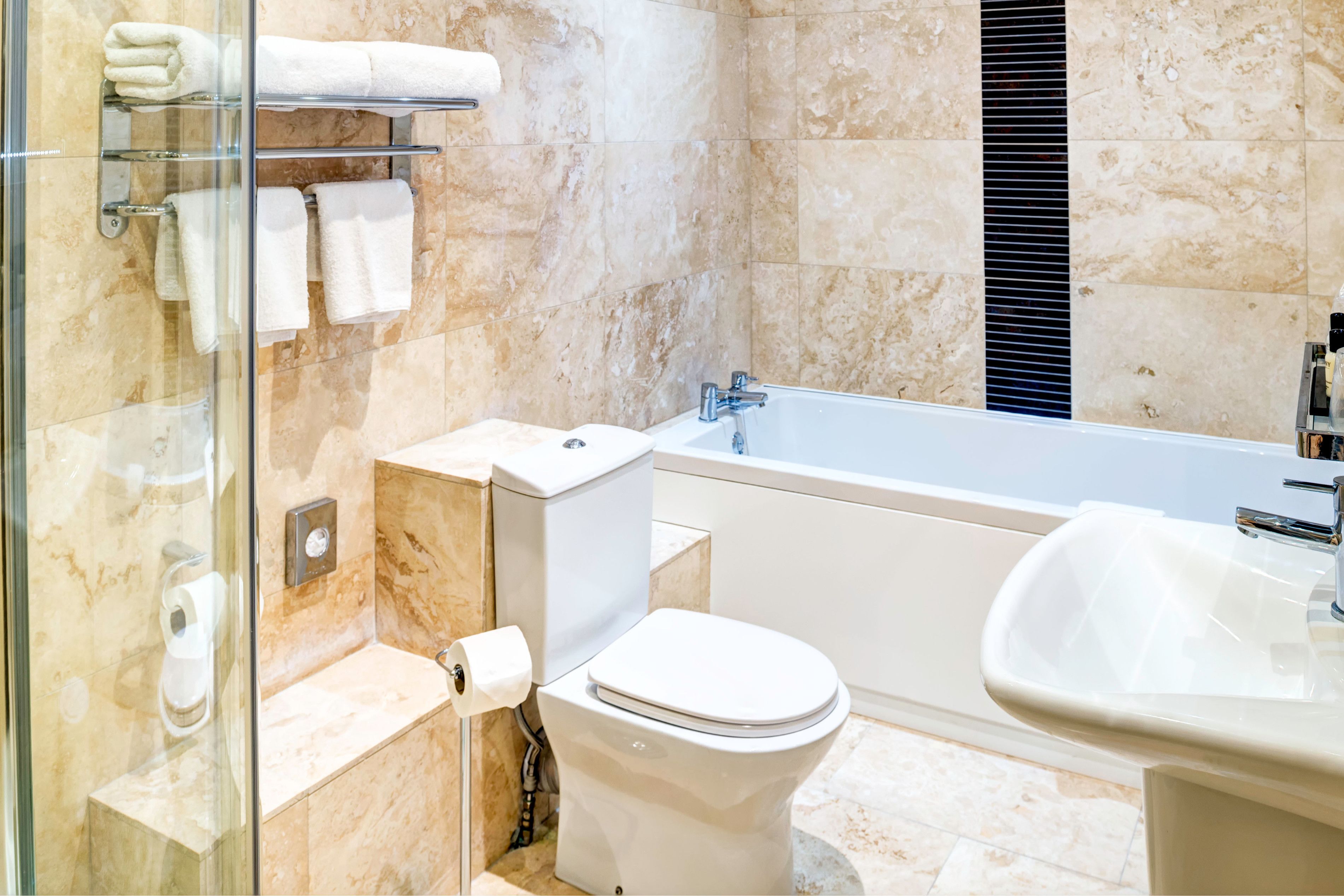 superior room, 1 king bed, non smoking | bathroom amenities | free toiletries, hair dryer, towels