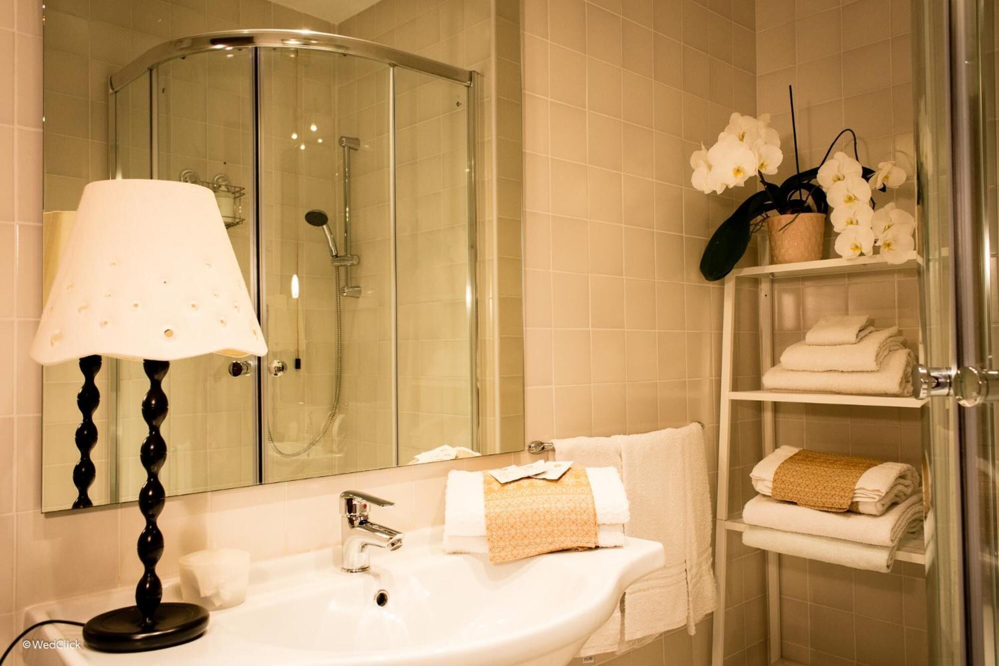 Hair dryer, towels