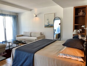 Suite de lujo (Annex Building Genovese, Harbour Side) | Ropa de cama de alta calidad y minibar 