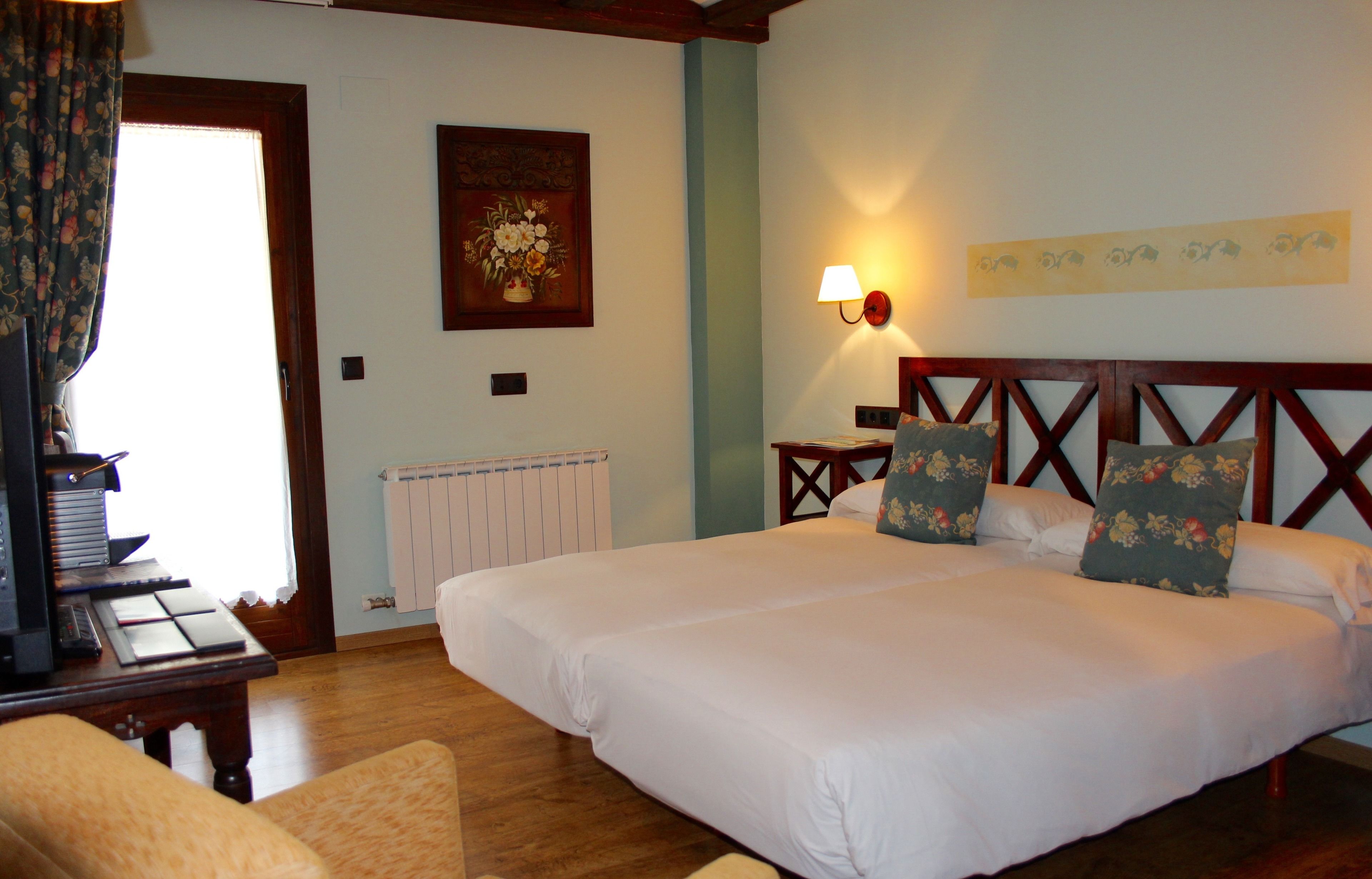 Double Room | Premium bedding, down comforters, memory foam beds, desk