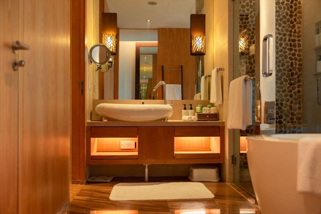 Vasca e doccia separate, soffione a pioggia, asciugacapelli, accappatoio