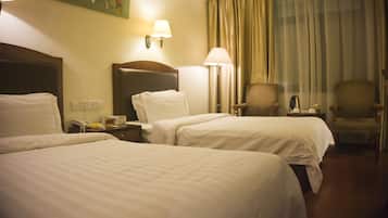 Ropa de cama de alta calidad, edredón y minibar