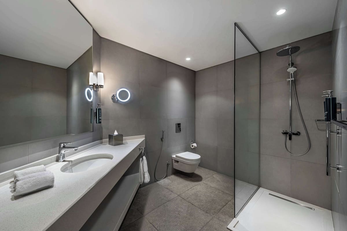 king executive suite with city view | bathroom shower