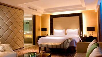 Premium bedding, minibar, in-room safe, desk