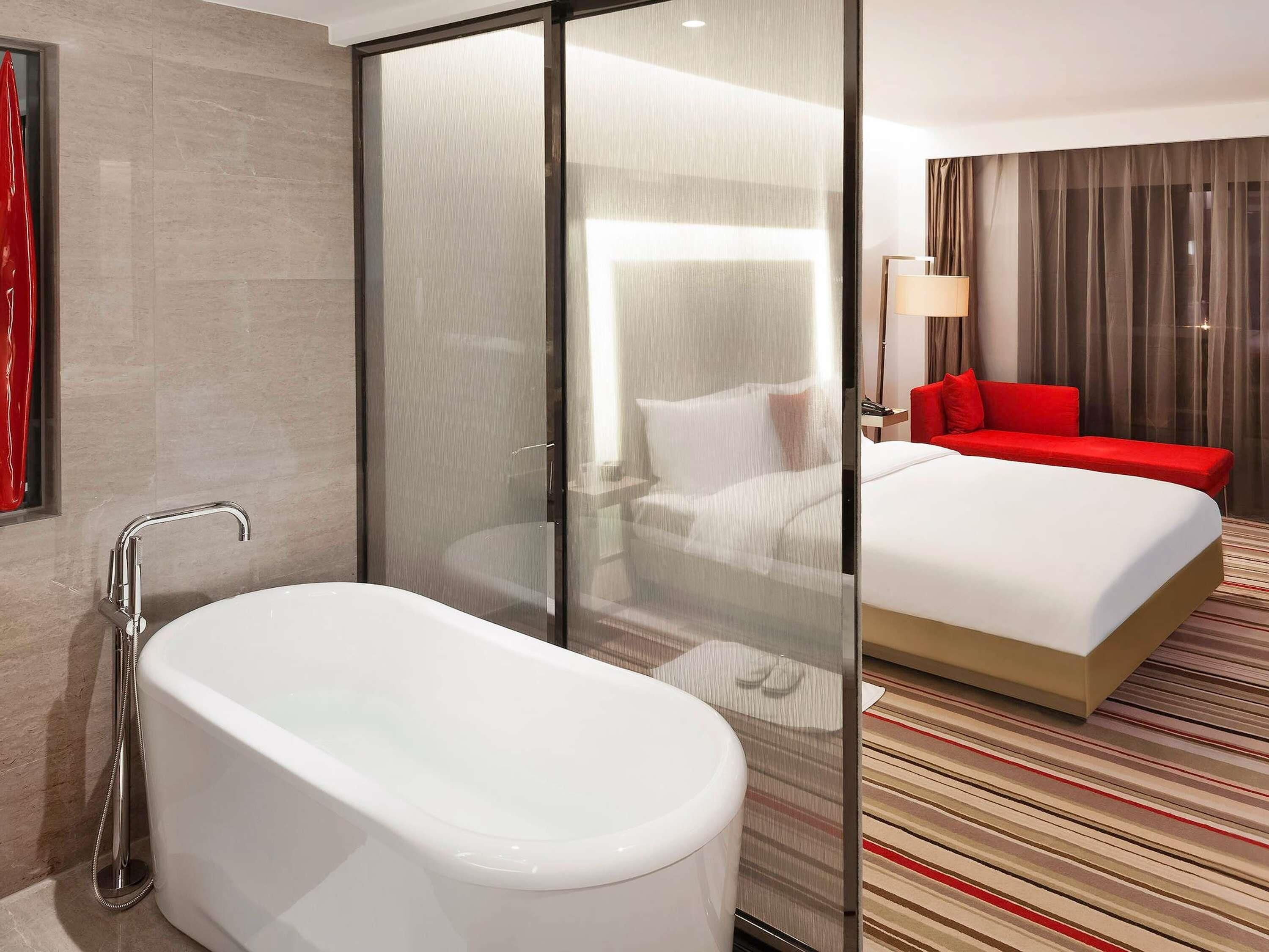 Executive suite, 1 kingsize bed | 1 slaapkamer, lakens van Egyptisch katoen, luxe beddengoed, donsdekens