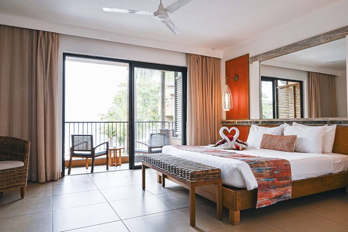 1 slaapkamer, luxe beddengoed, een minibar, een kluis op de kamer