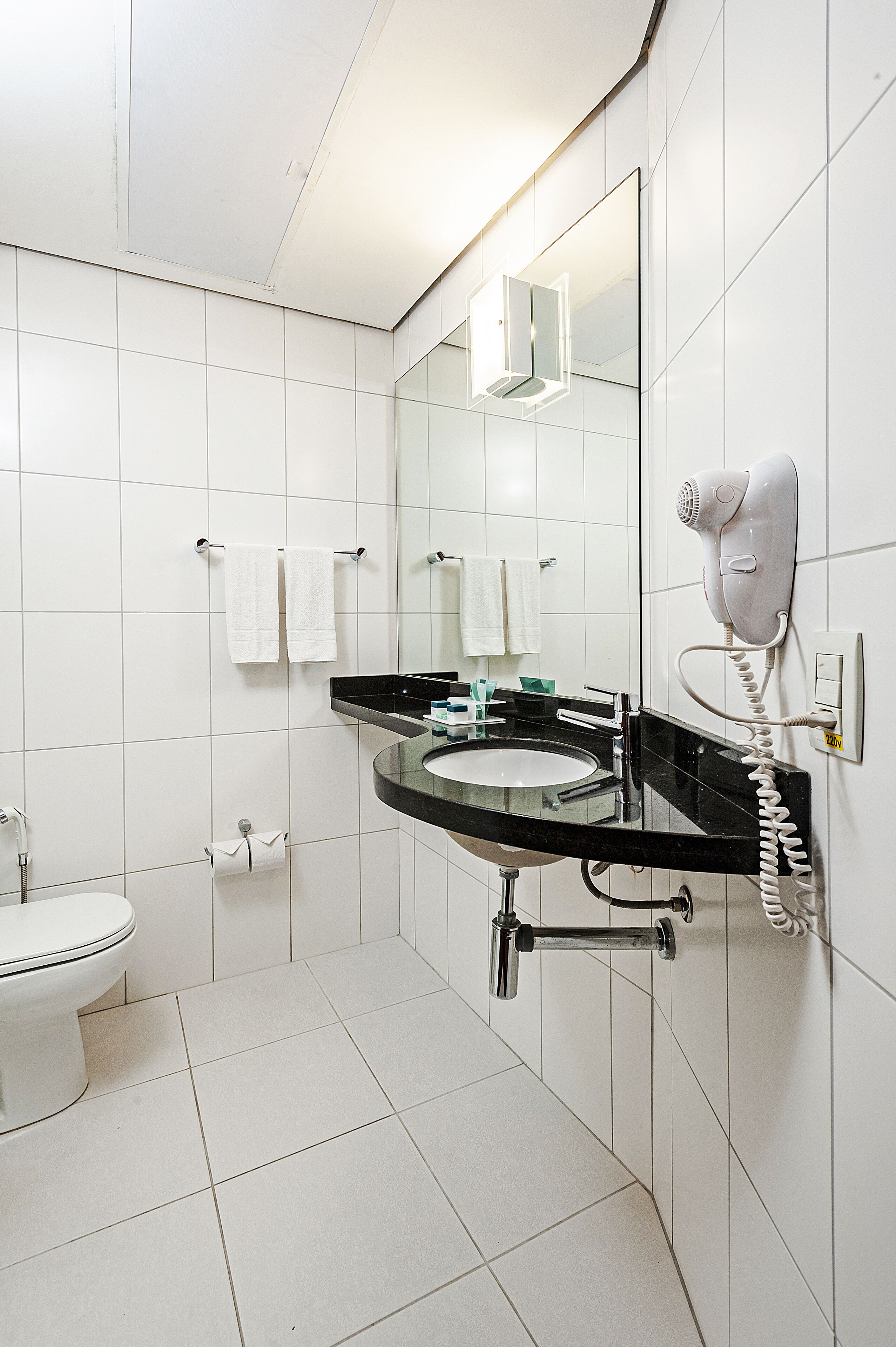deluxe double room | bathroom | free toiletries, hair dryer, towels, soap