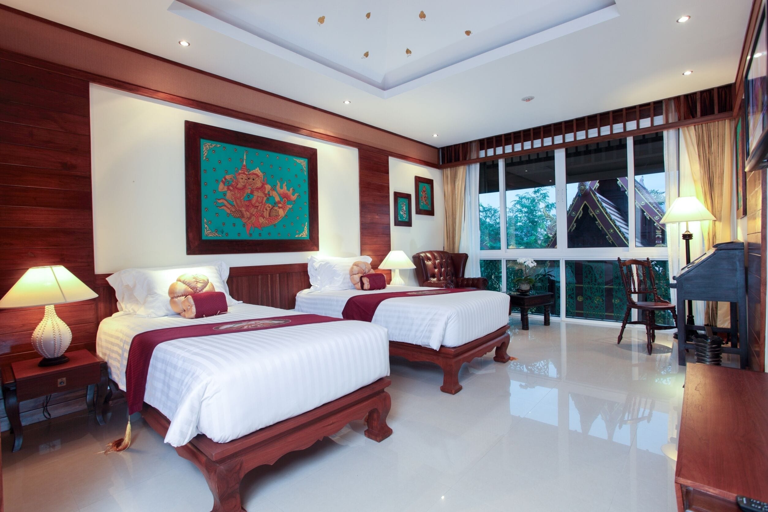 deluxe twin room | garden view