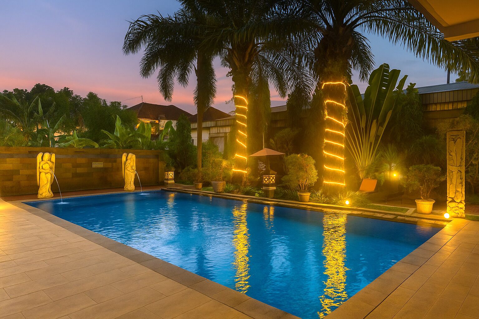 Outdoor pool, open 7:00 AM to 9:00 PM, pool umbrellas, pool loungers