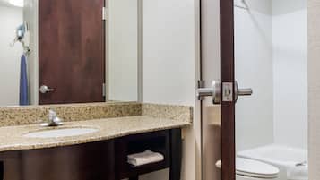 Free toiletries, hair dryer, towels