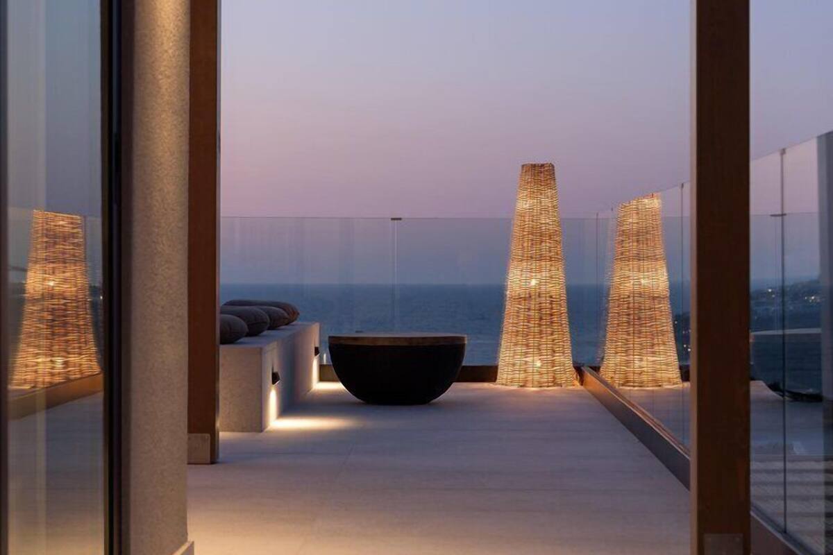 Hilltop Executive Suite with Jacuzzi and Private Pool, Panoramic Sea View - Adults Only | View from room