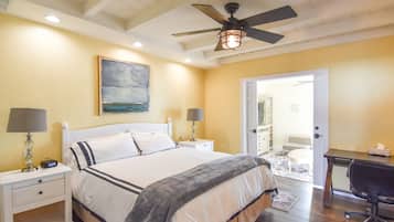Villa de lujo, 2 habitaciones, vista a la playa | 2 habitaciones, edredón y camas Tempur-Pedic