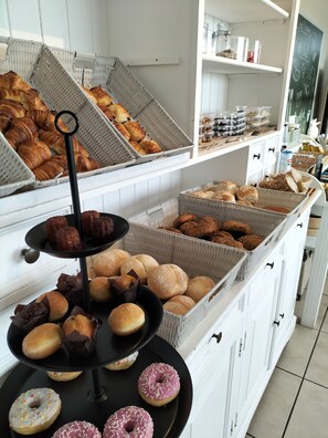 Daily self-service breakfast (EUR 15 per person)