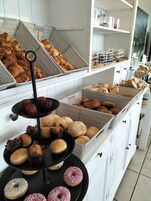 Daily self-serve breakfast (EUR 15 per person)