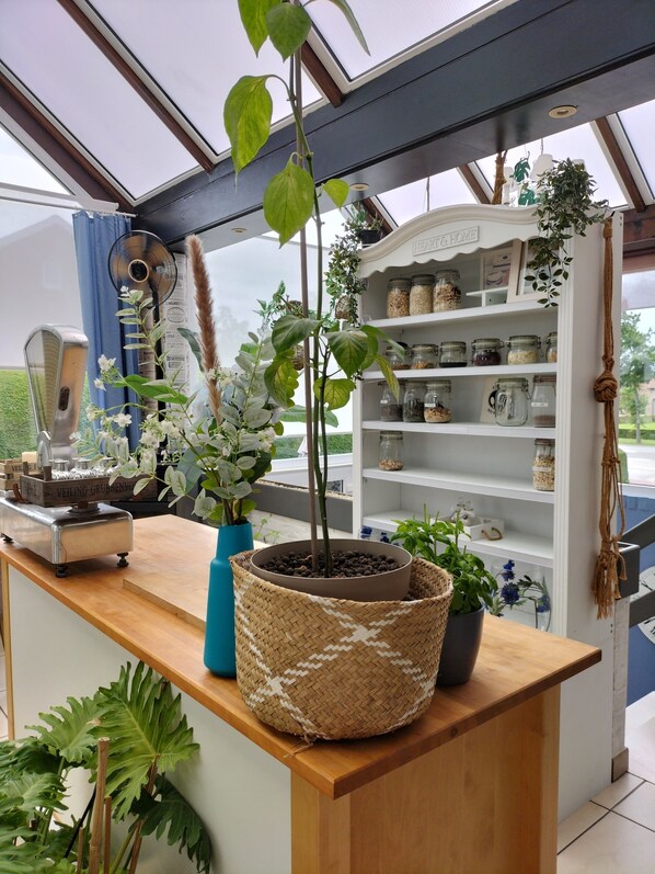 Daily self-service breakfast (EUR 15 per person)