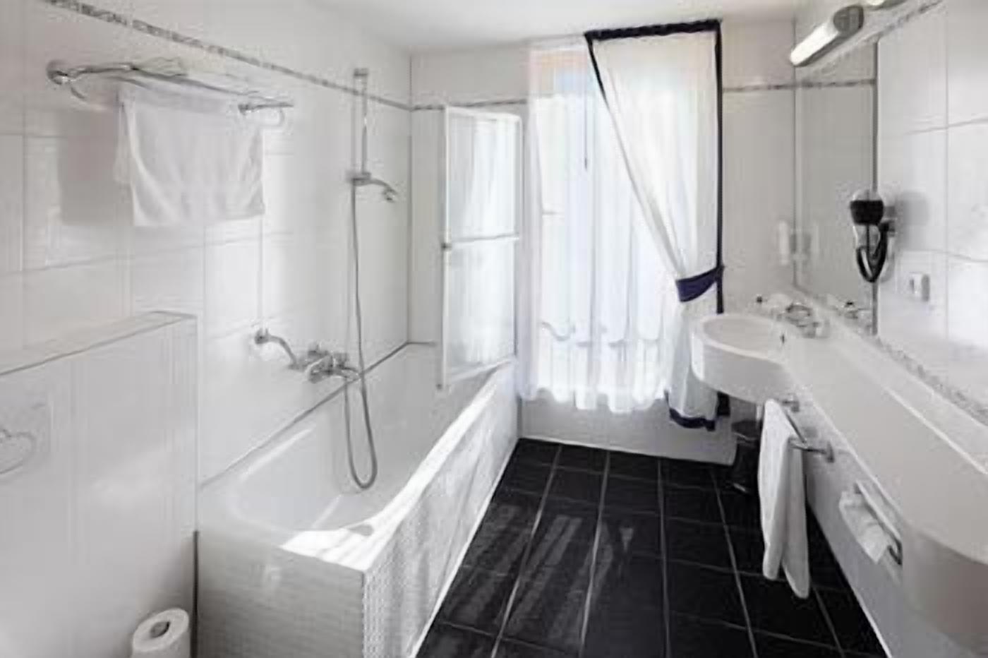 free toiletries, hair dryer, bathrobes, towels