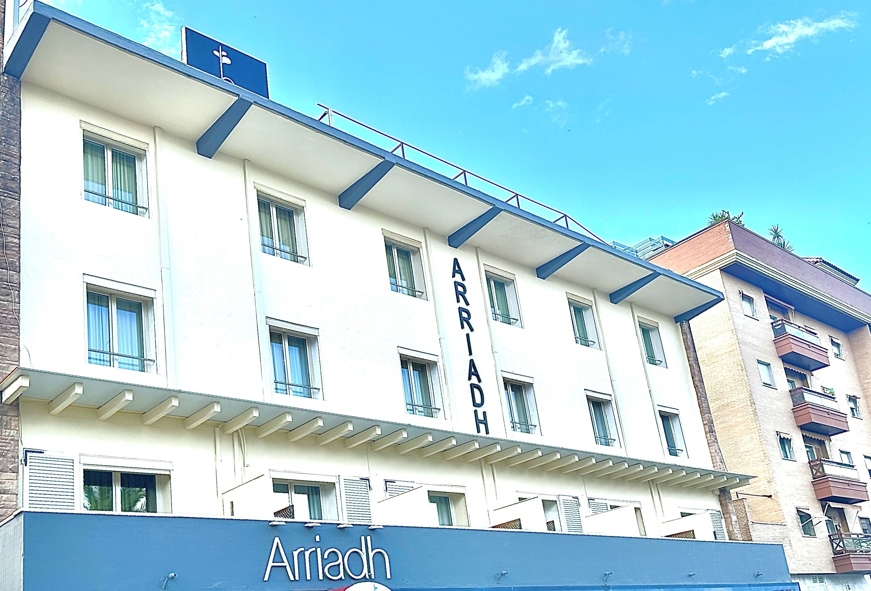 Façana frontal de l'allotjament