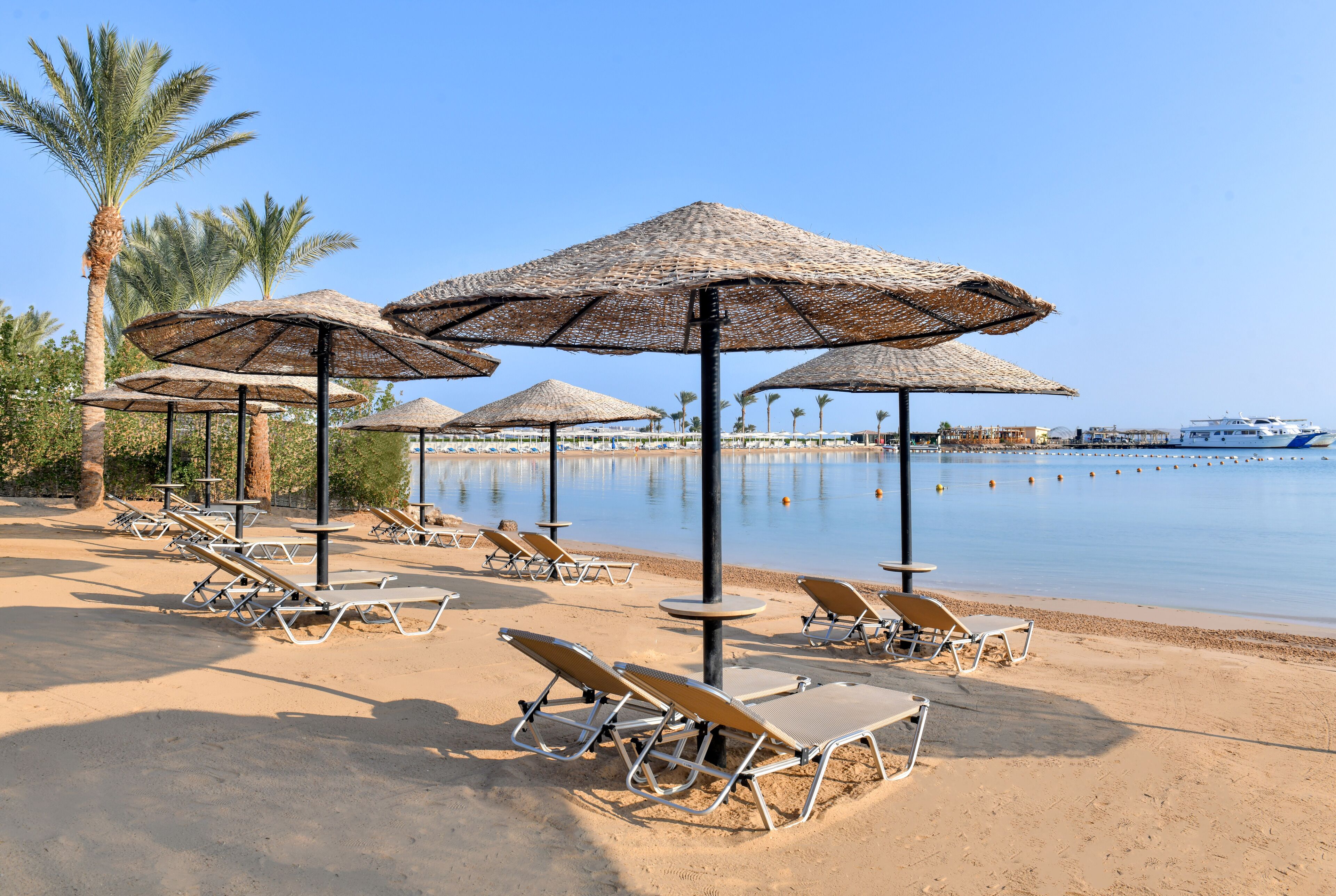 private beach nearby, sun-loungers, beach umbrellas