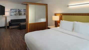 Suite, 1 King Bed with Sofa bed | Premium bedding, down duvets, memory-foam beds, in-room safe
