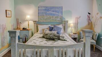 Premium bedding, individually decorated, individually furnished