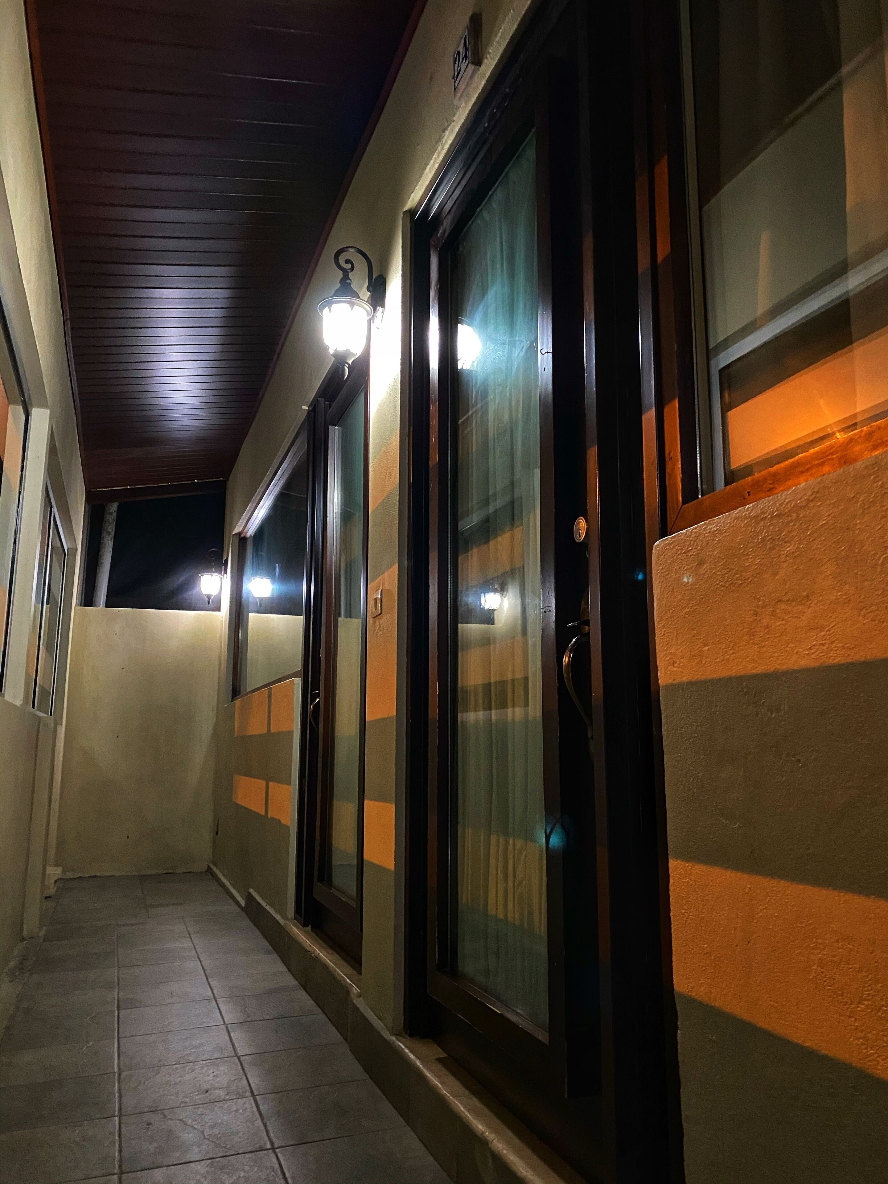 front side room ((face main road)) | terrace/patio