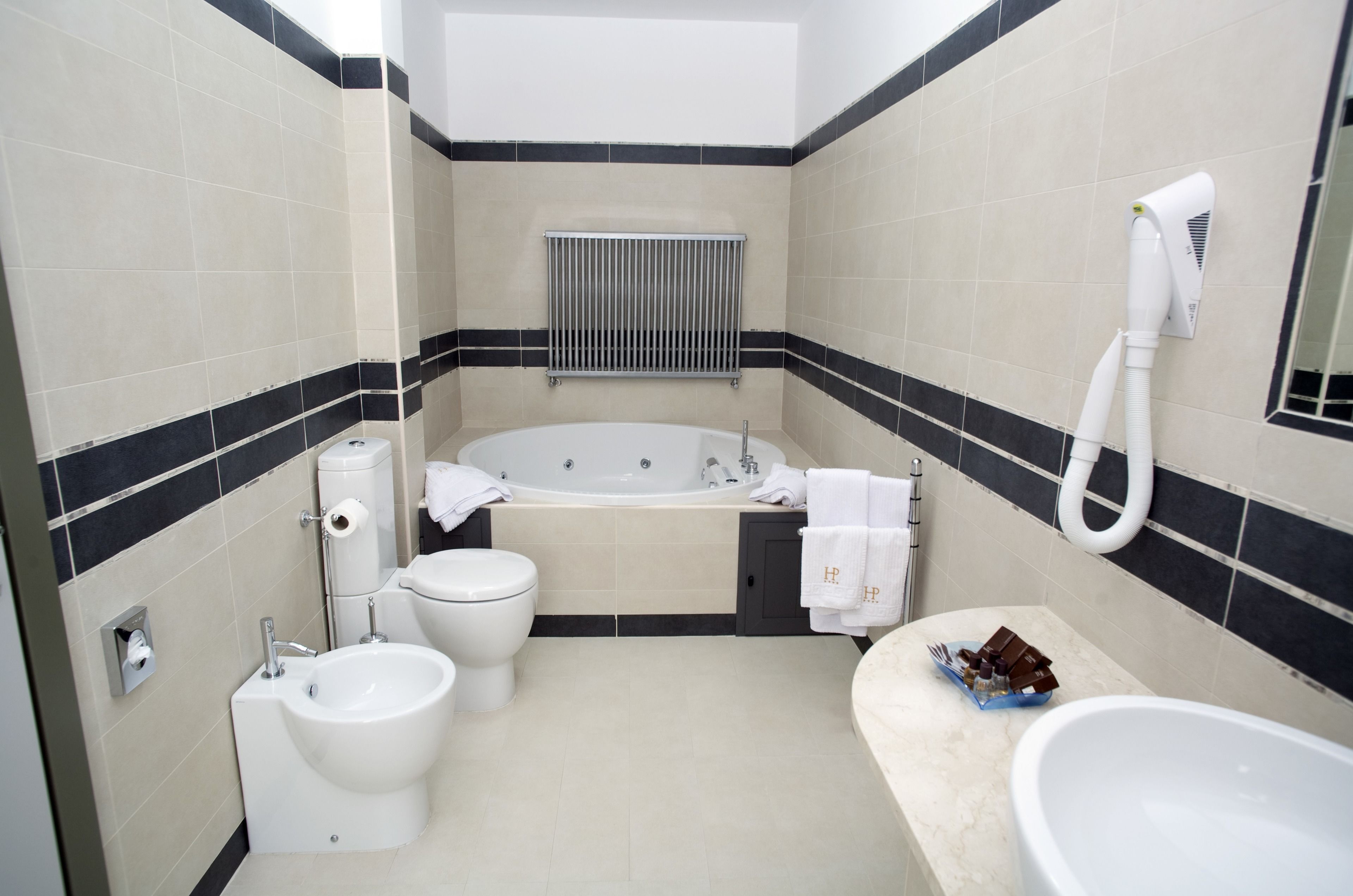 shower, free toiletries, hair dryer, bathrobes