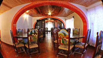 Breakfast and dinner served, Mexican cuisine