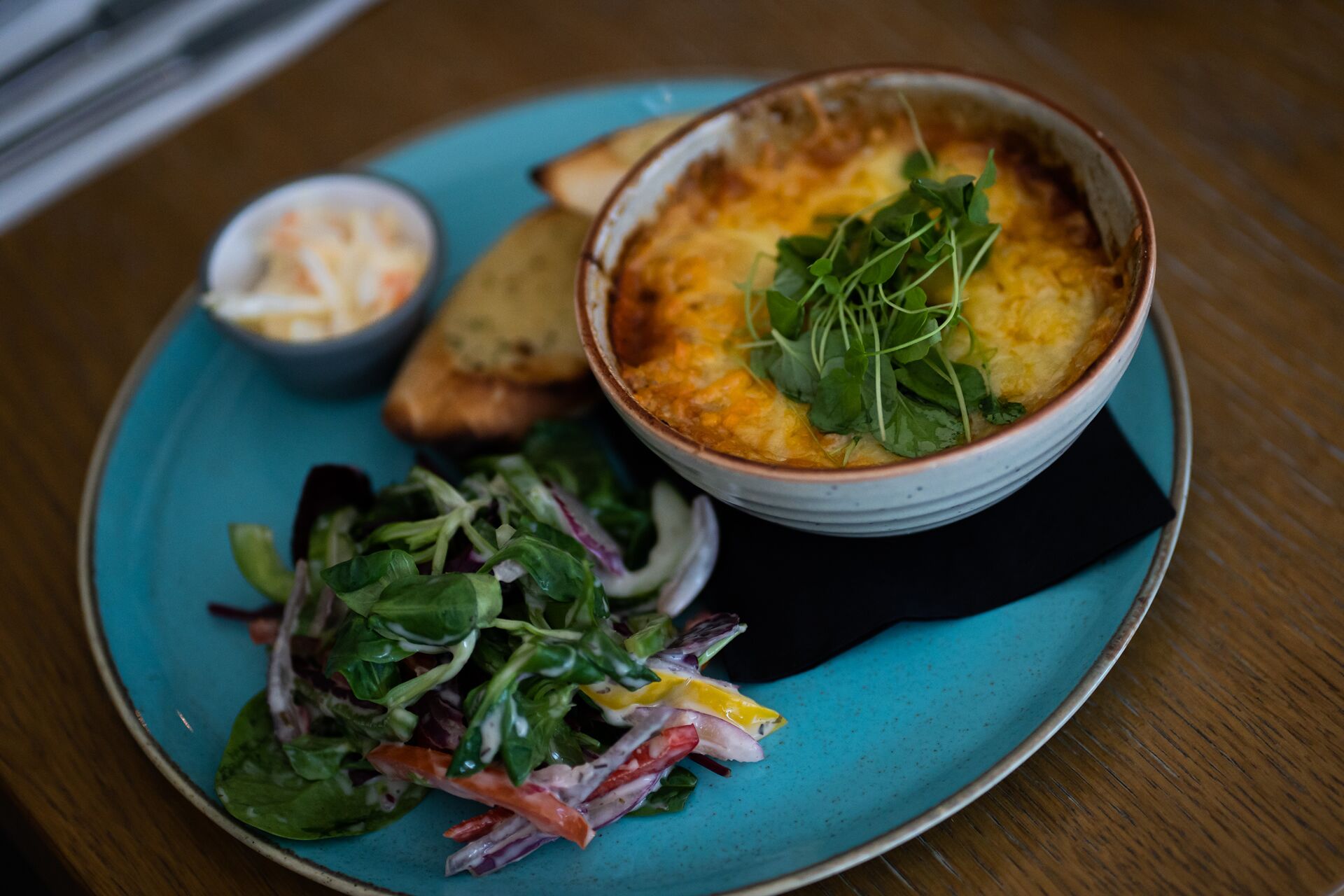 breakfast, lunch and dinner served