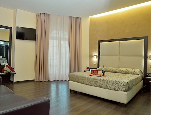 Superior Double Room | Hypo-allergenic bedding, down duvets, minibar, in-room safe