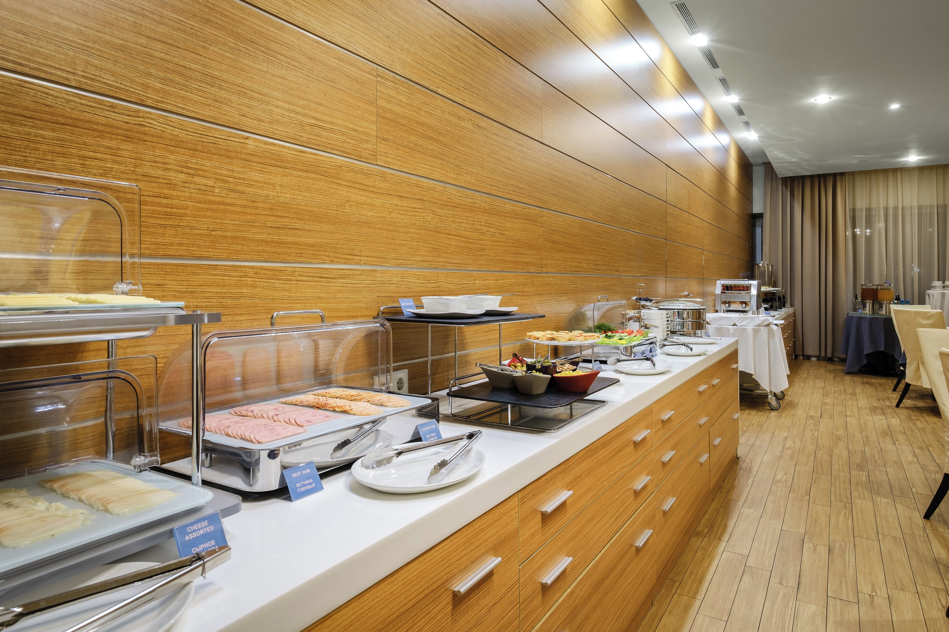 daily buffet breakfast (kzt 7000 per person)
