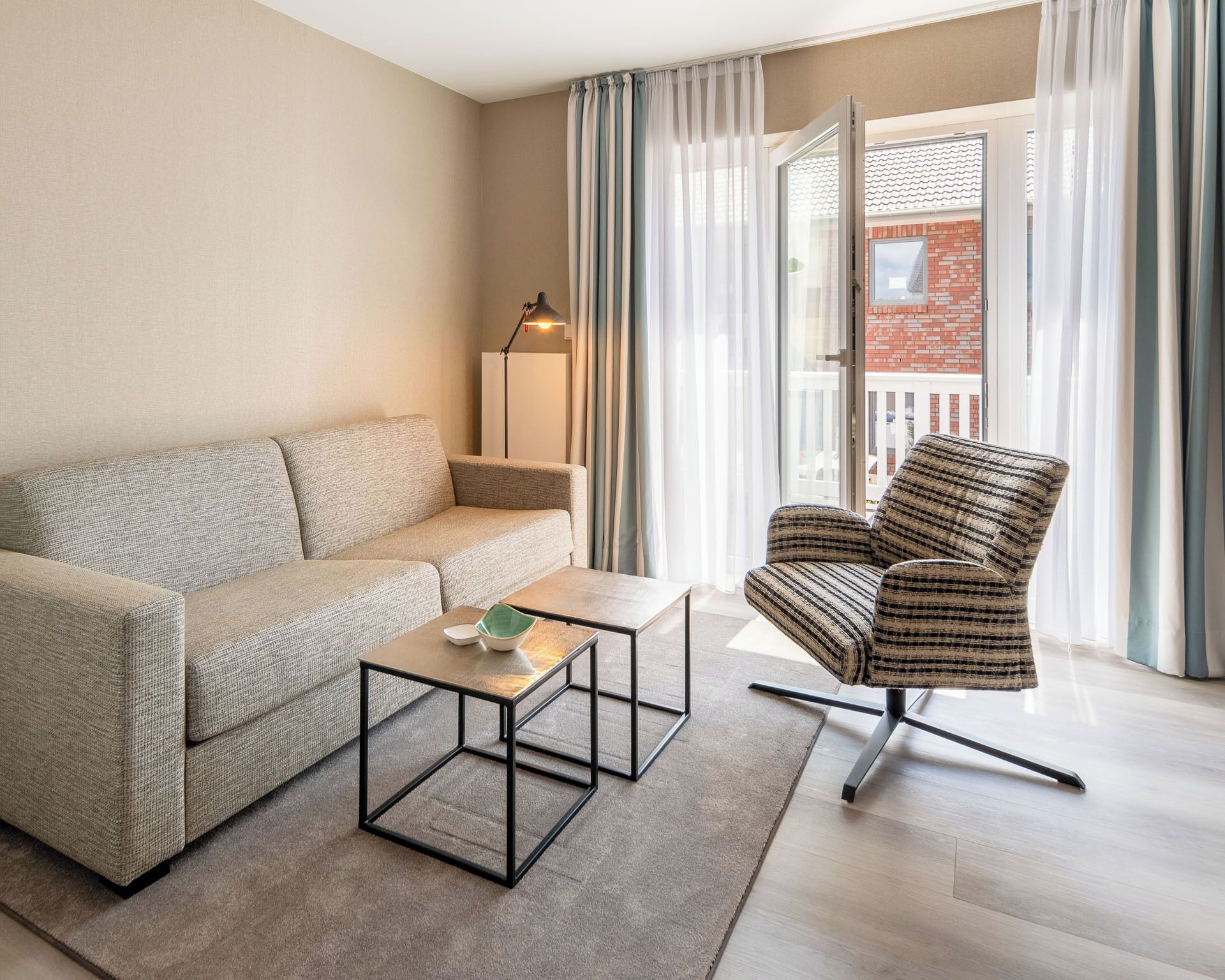 32-inch flat-screen TV with cable channels