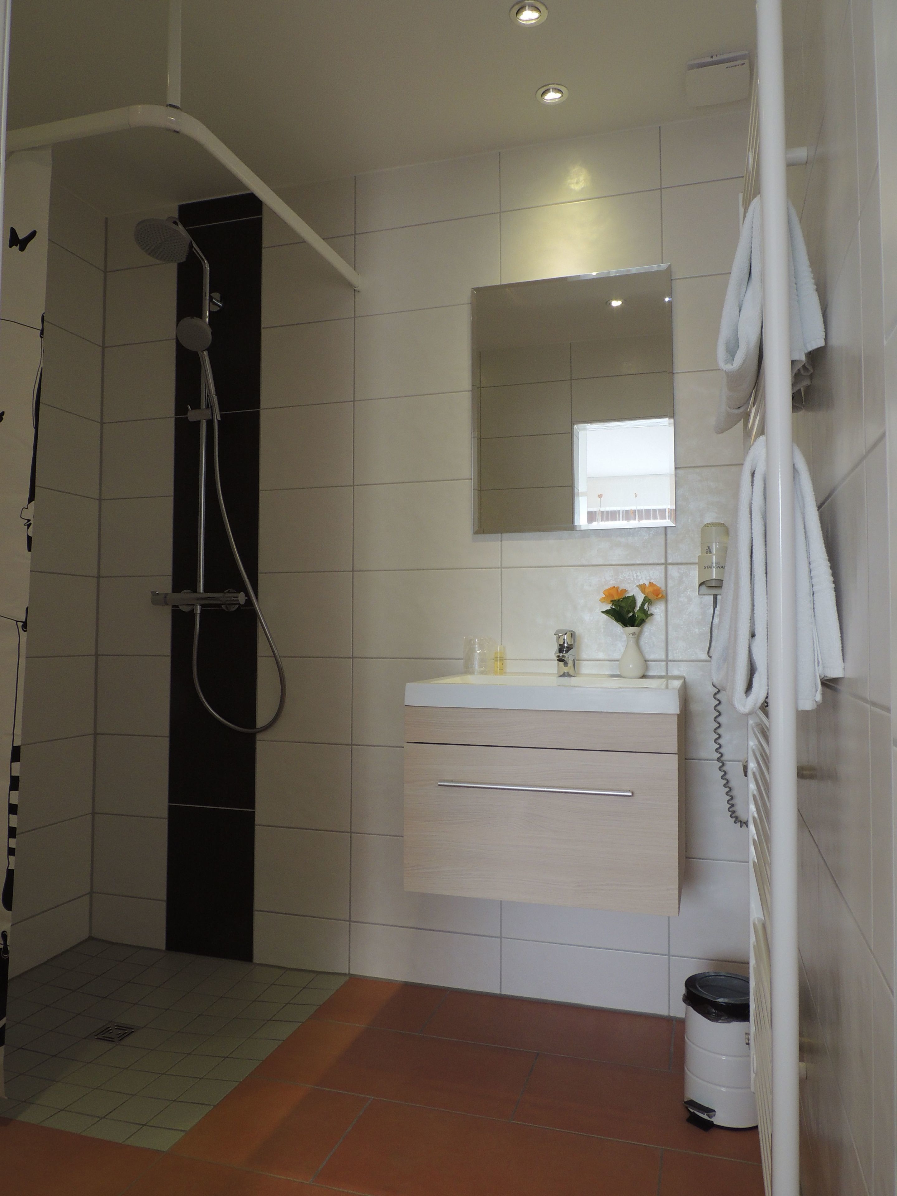 shower, free toiletries, hair dryer, bathrobes