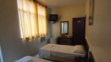 Minibar, desk, blackout drapes, free WiFi