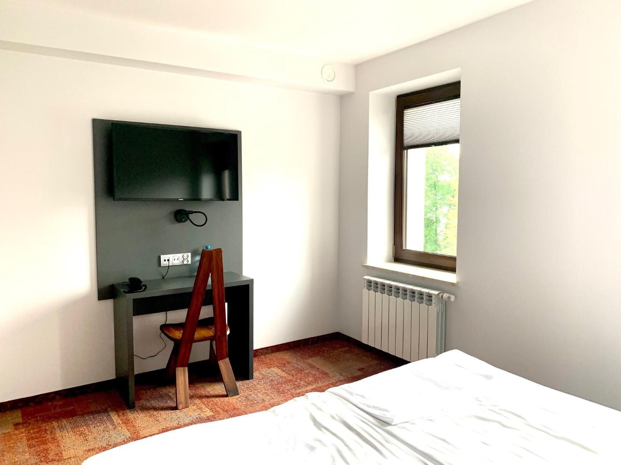 desk, blackout curtains, iron/ironing board, free wifi