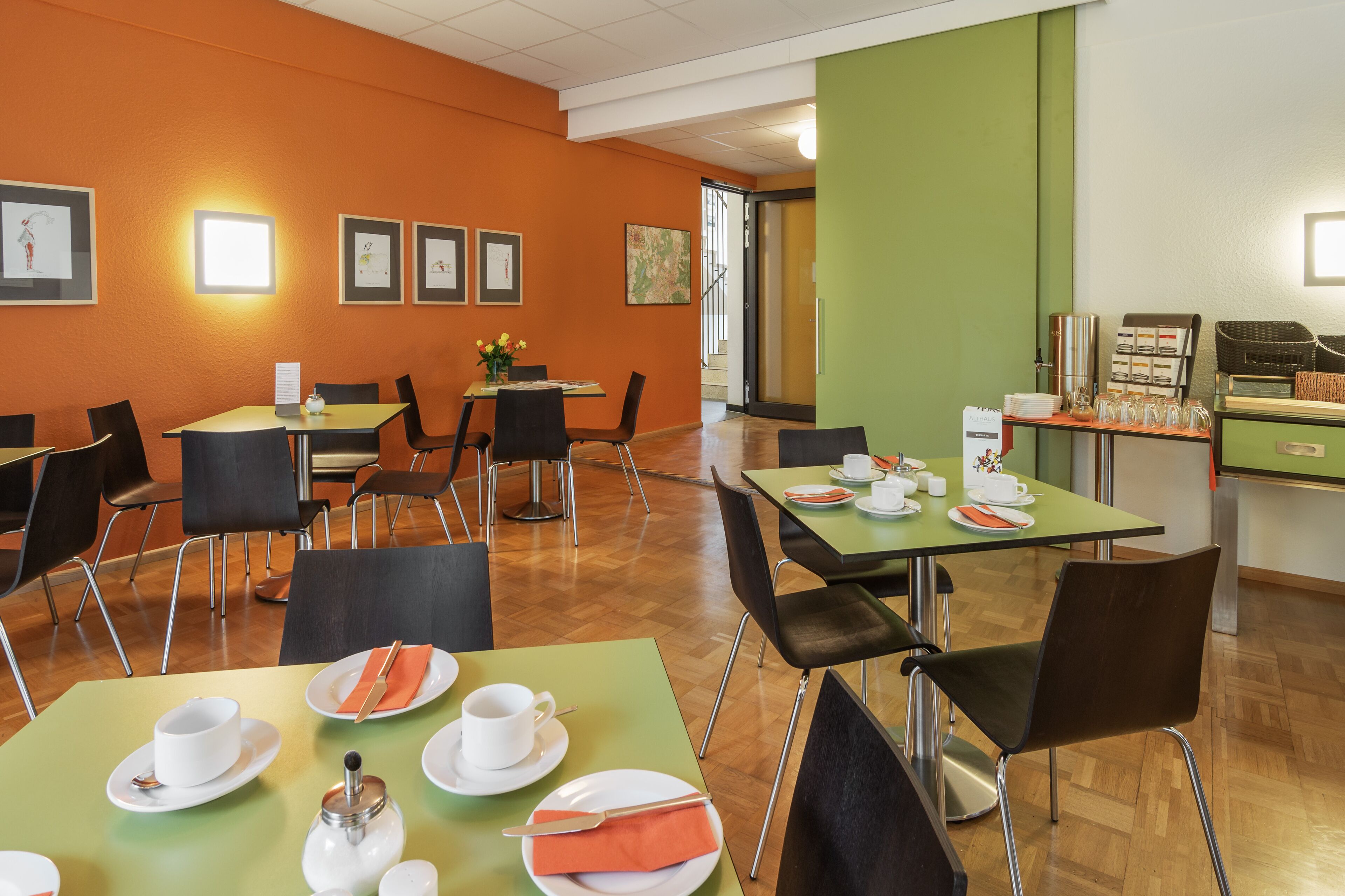 daily buffet breakfast (eur 9 per person)