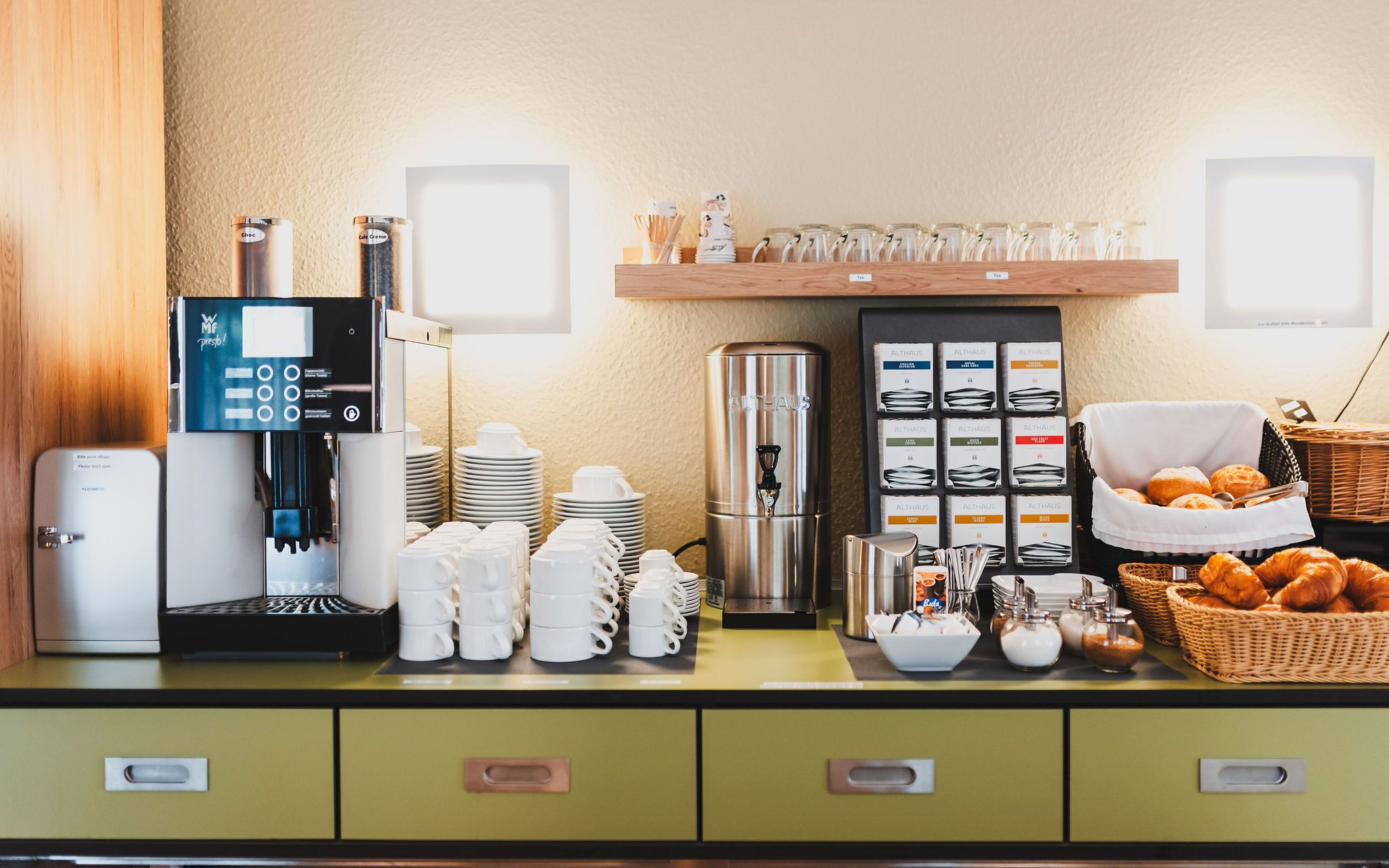 daily buffet breakfast (eur 9 per person)