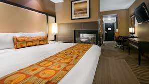 Suite, 1 King Bed, Non Smoking, Fireplace (with Sofabed) | Premium bedding, pillowtop beds, in-room safe, desk