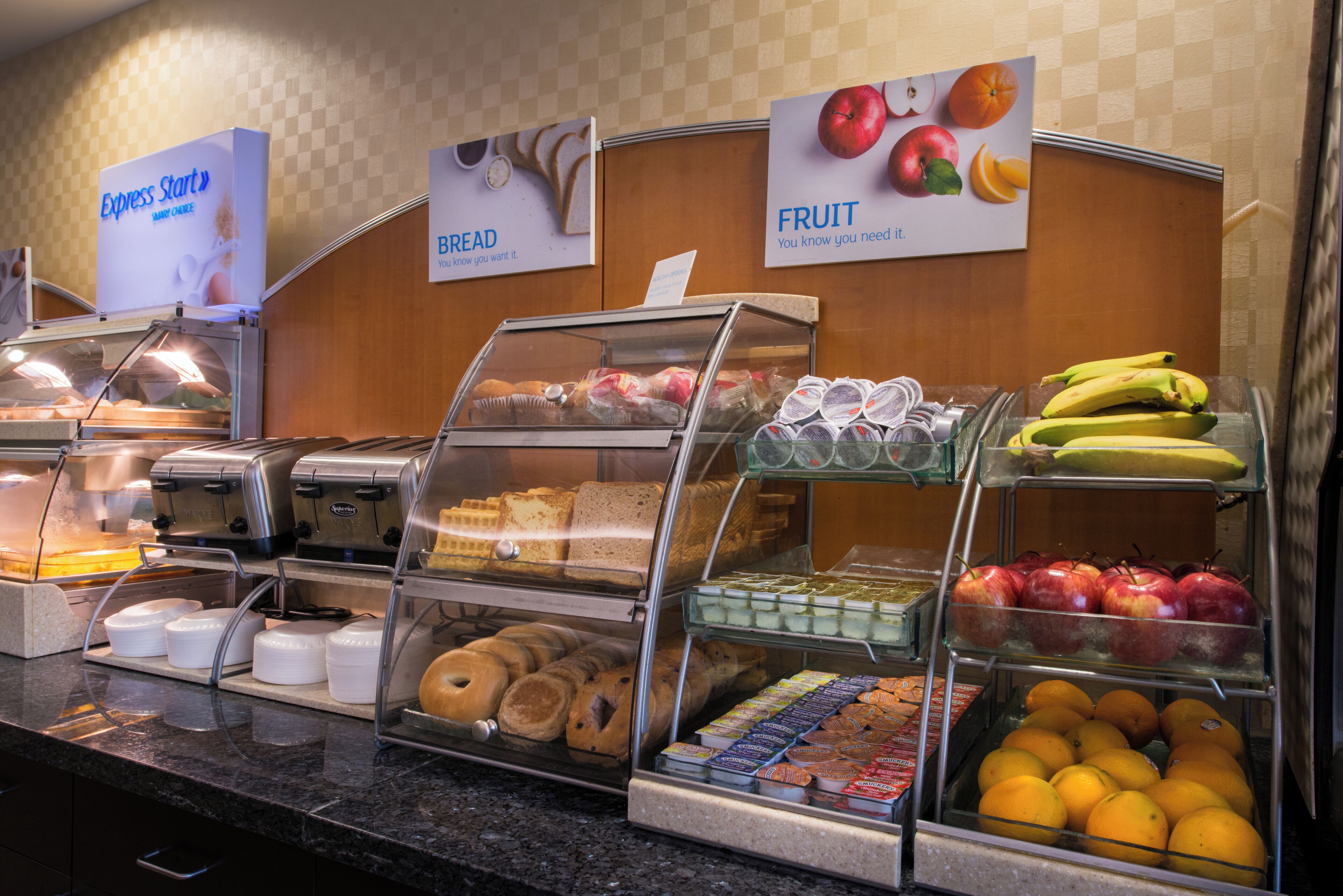 Free daily buffet breakfast