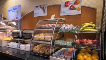 Free daily buffet breakfast