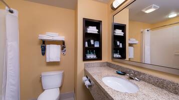 Free toiletries, hair dryer, towels, soap