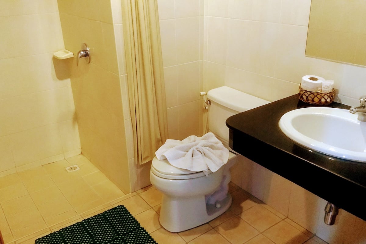 executive pool access | bathroom | shower, free toiletries, towels, soap