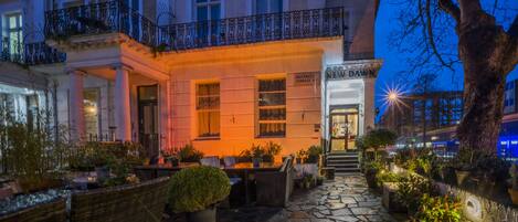 Front of property – evening/night