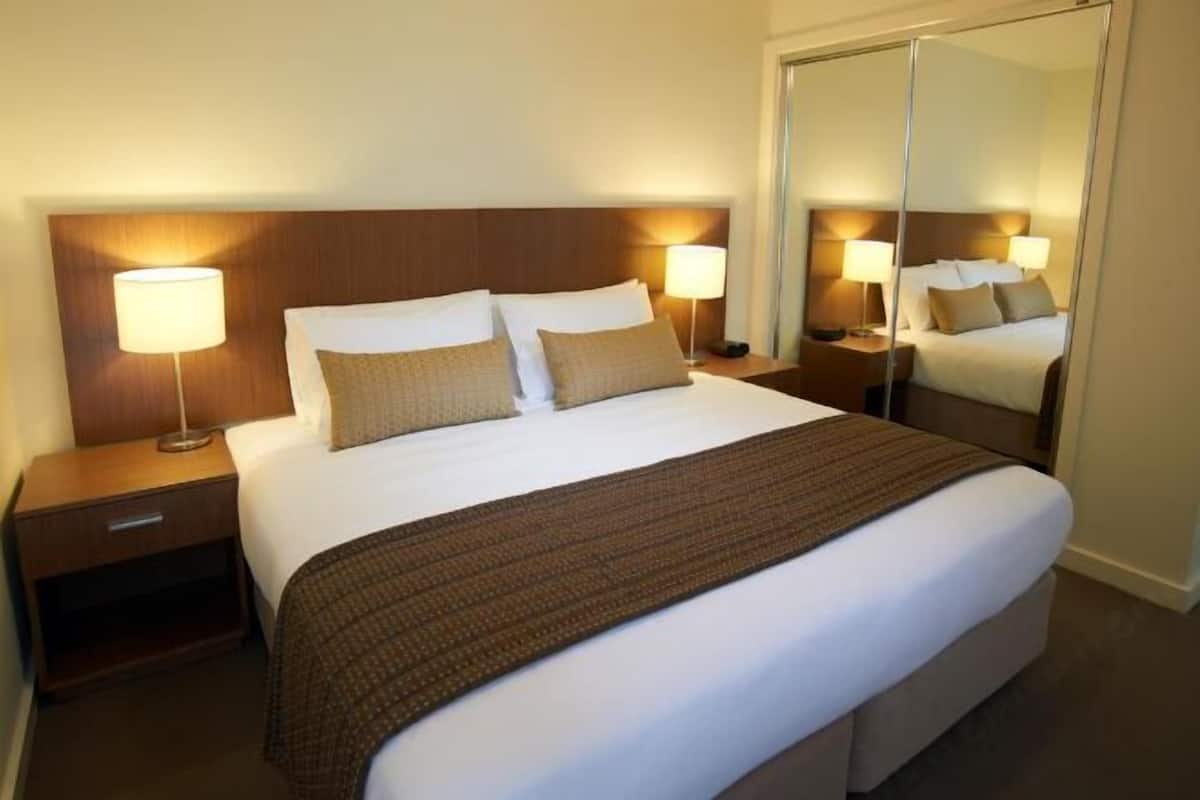 3 chambres, literie de qualité supérieure, surmatelas, minibar