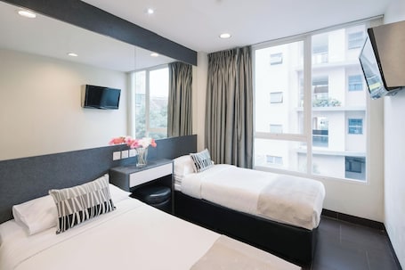 In-room safe, iron/ironing board, free WiFi, bed sheets. Value Hotel Nice