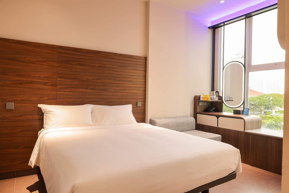 Standard Room, 1 Queen Bed with Sofa bed (Ambient Lighting) | In-room safe, iron/ironing board, free WiFi, bed sheets