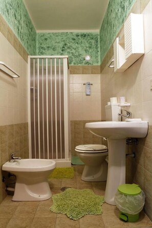 Single Room | Bathroom | Hair dryer, towels - Hotel Food Drink (Altomonte)