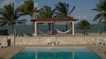 2 outdoor pools, sun loungers