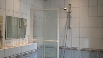 Free toiletries, hair dryer, towels